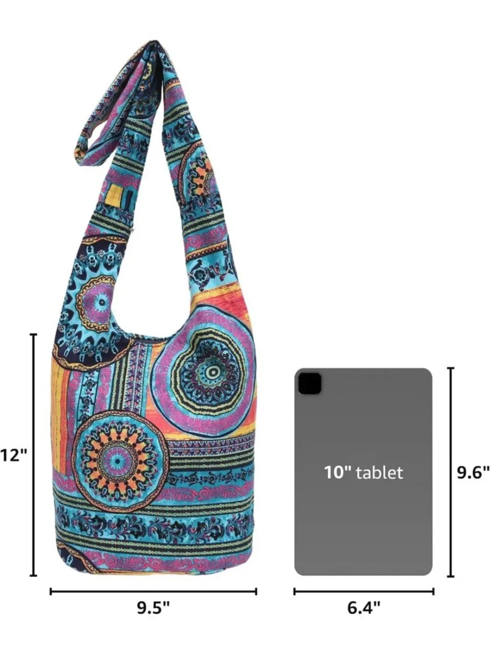 Stylish Bohemian Canvas Shoulder Handbags | Hippie Crossbody & Hobo Bags